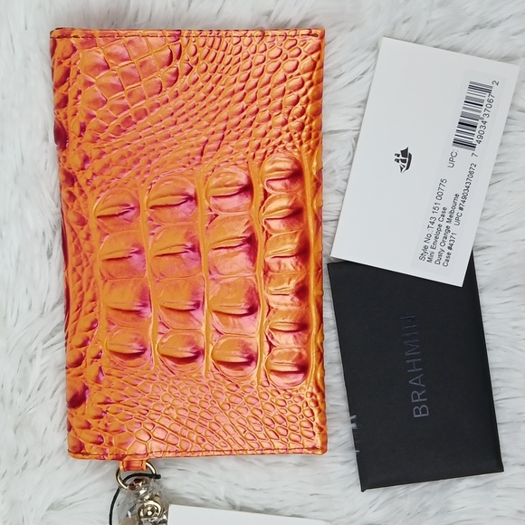 Brahmin Mini Envelope Case Dusty Orange - Picture 2 of 7